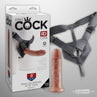 King Cock Strap-on Harness with 8