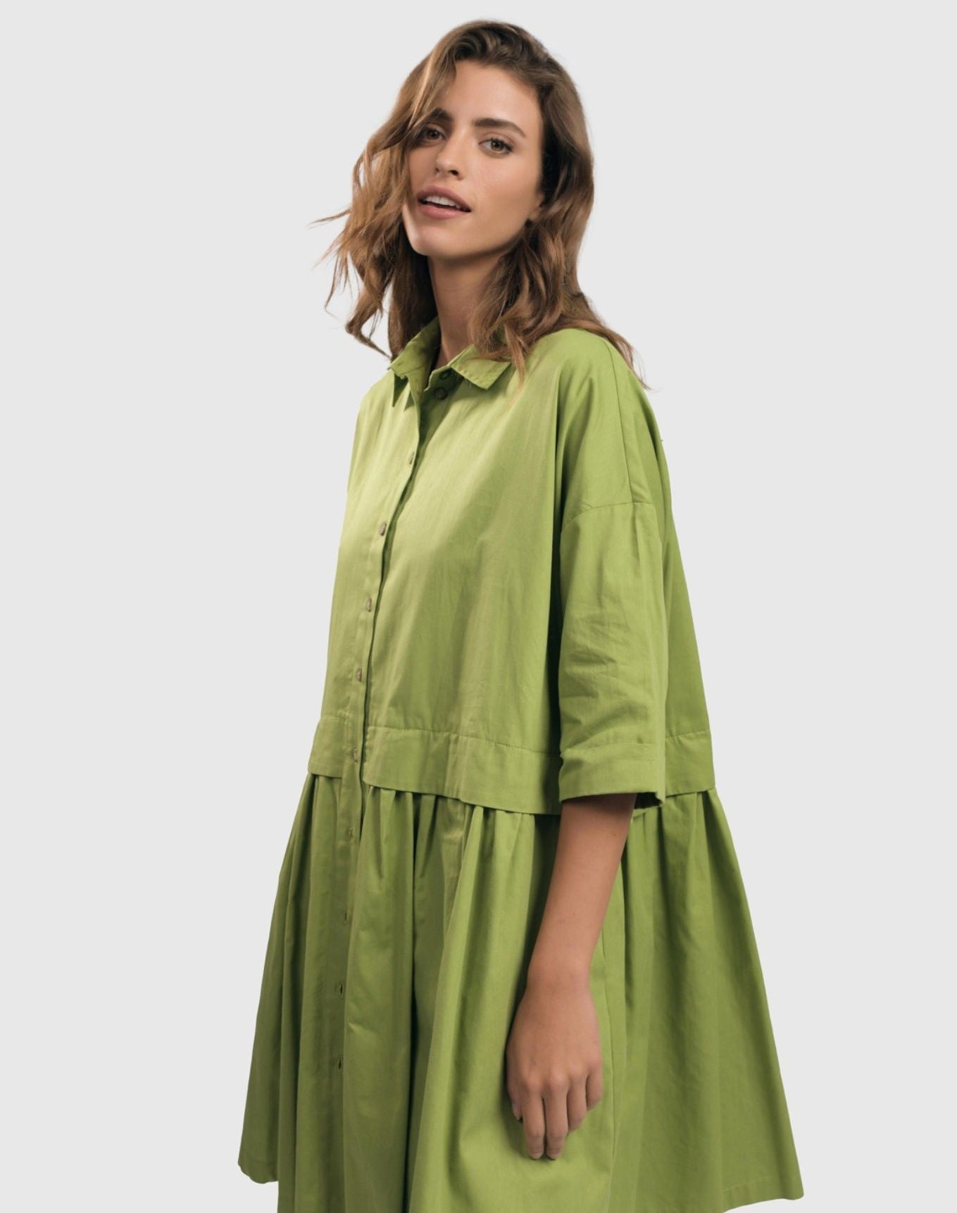 Urban Callie Babydoll Dress, Green – Alembika .