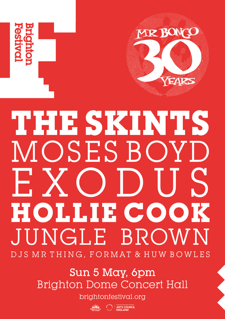 30 Years Of Mr Bongo With The Skints, Moses Boyd Exodus, Hollie Cook, Jungle Brown, Mr Thing, DJ Format & Huw Bowles