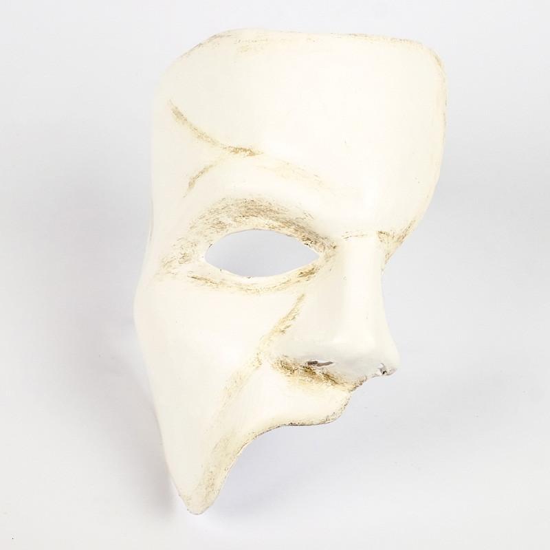 left white phantom of the opera mask