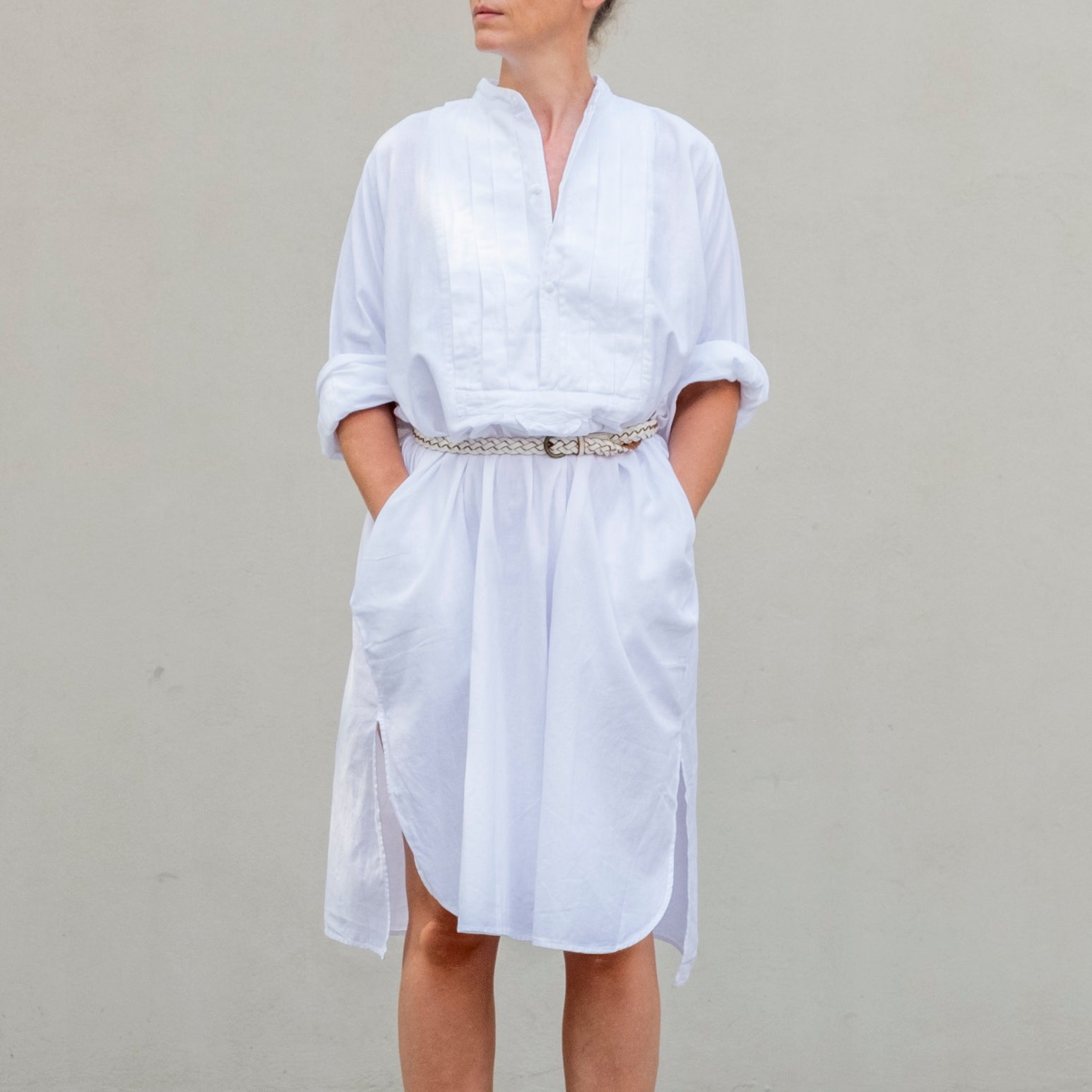 Montb liard Shirt Pleats White