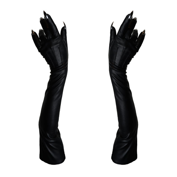 black opera gloves