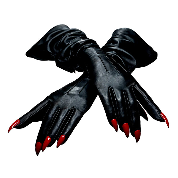 black opera gloves