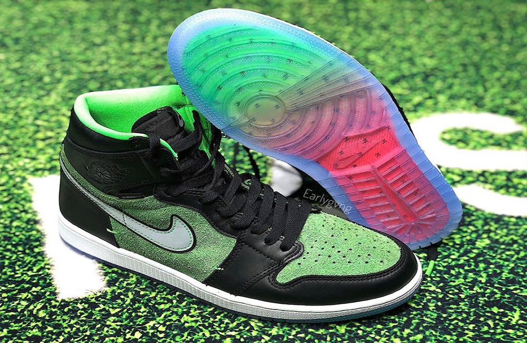 Air Jordan 1 High Zoom Black Rage Green 2020 Release July