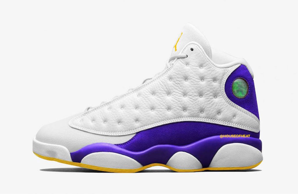 purple and yellow jordan 13