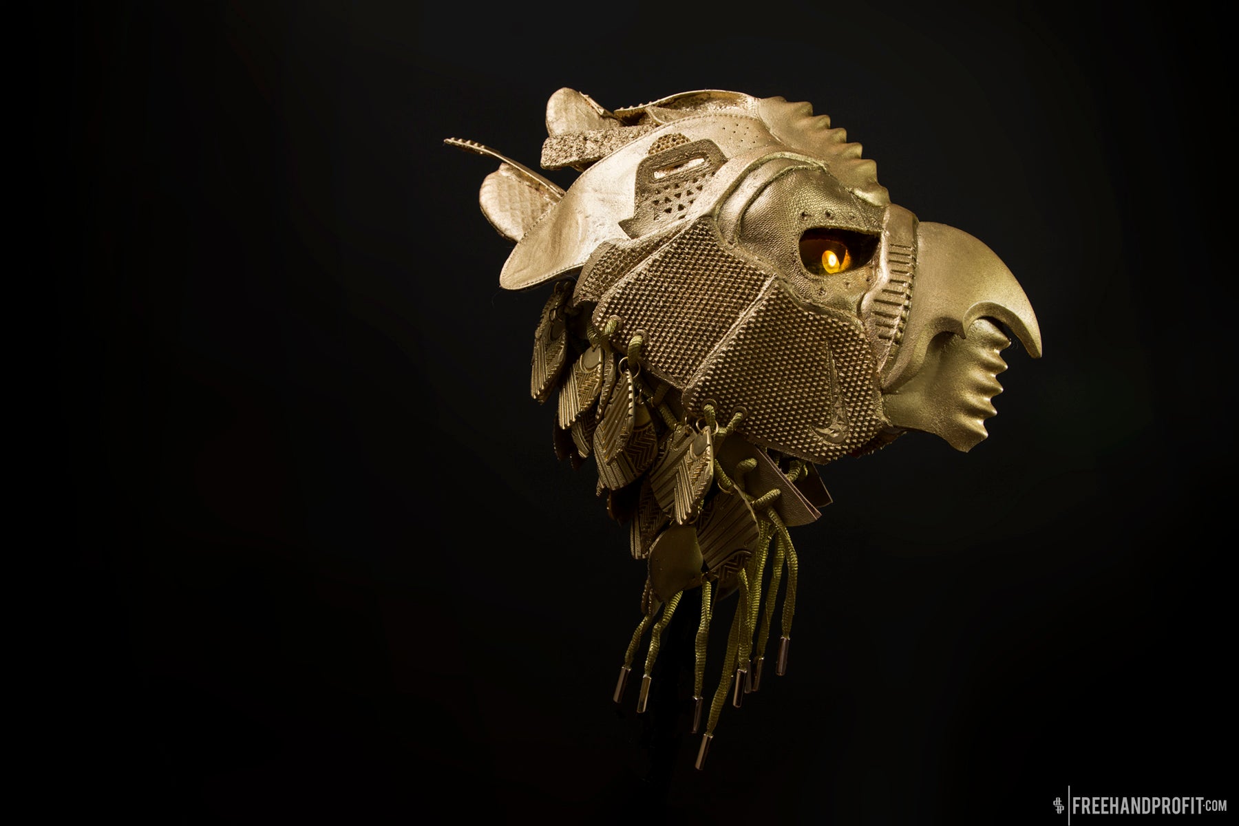 Golden Yeezy II Horus Mask