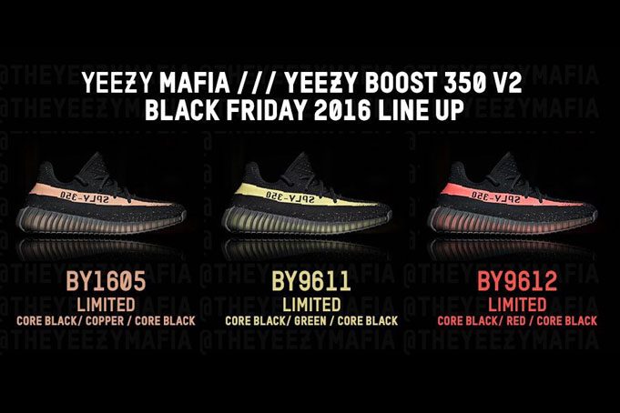 yeezy boost 350 colorway list