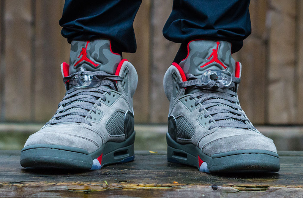 jordan 5 camo on feet