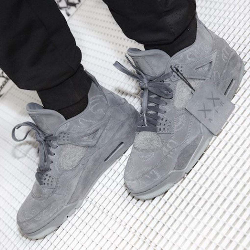 jordan 4 kaws on feet