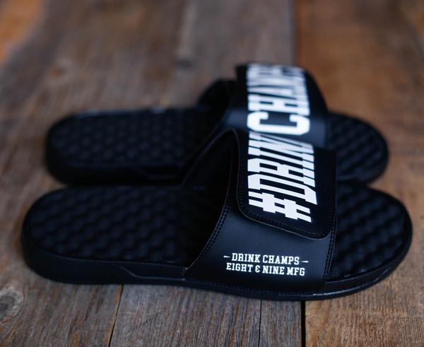 Official Drink Champs Slides by 8&9 | Drink Champs Flip Flops – 8&9 ...