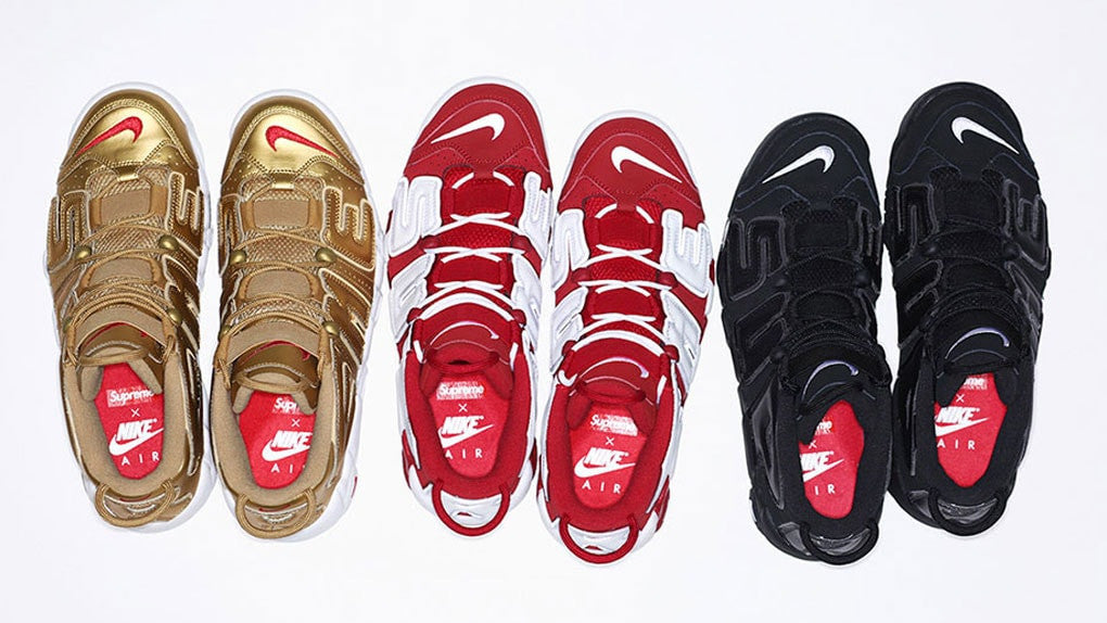 nike air more uptempo x supreme red