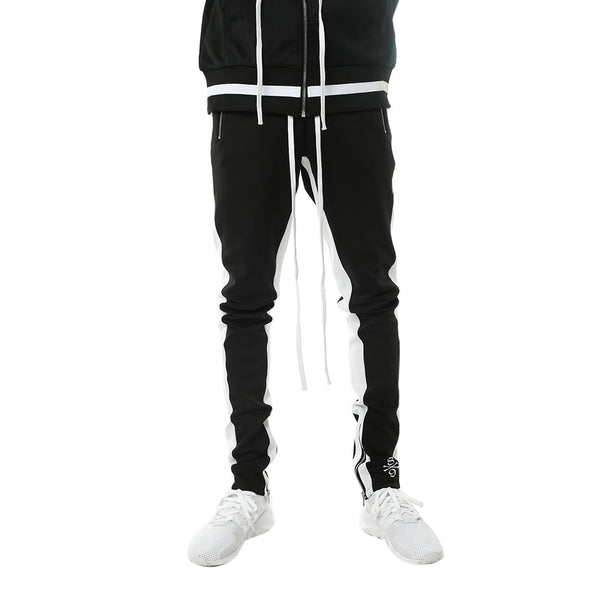 Bones Double Stripe Track Pants Black 