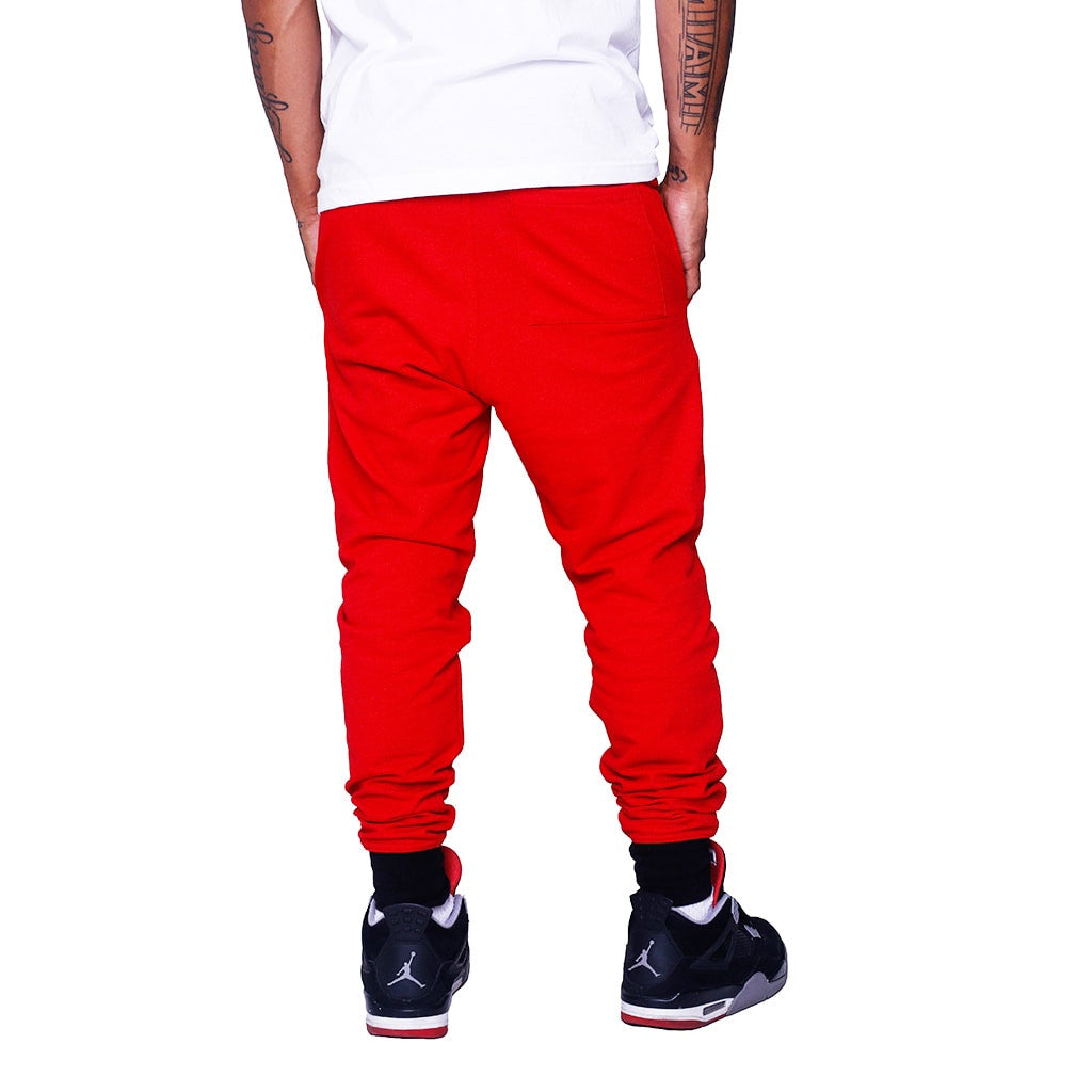 Hardbody Jogger Sweatpants Fire Red | 8&9 Clothing Co.