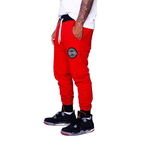 Hardbody Jogger Sweatpants Fire Red | 8&9 Clothing Co.