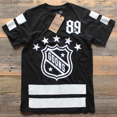 Goons Hockey Jersey Tee Black | 8\u00269 