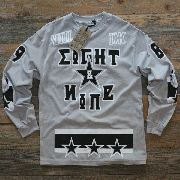 grey hockey jersey