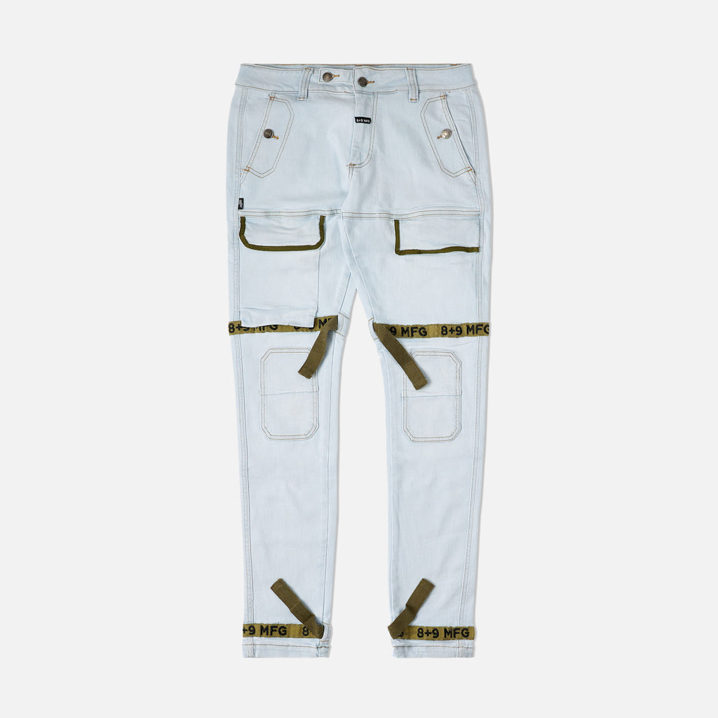 Grey Splatter Denim 3D Slim Tapered Jeans – 8&9 Clothing Co.