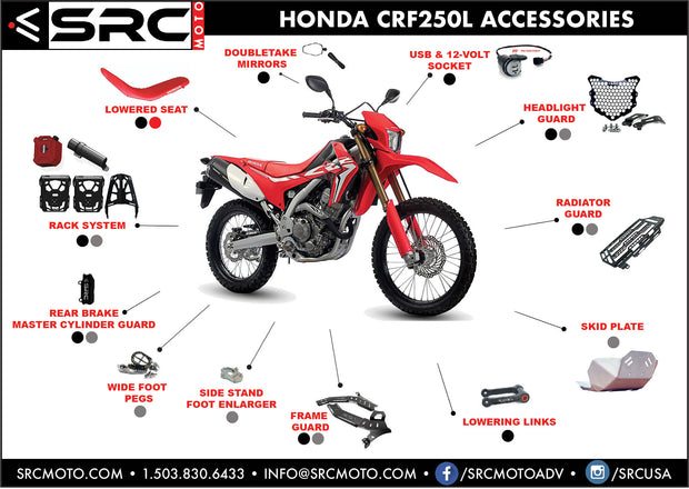 Motorcycle Accessories Honda Crf250m L Year 12 Crf250 Rally 17 Rear Rack Top Other Motorcycle Accessories