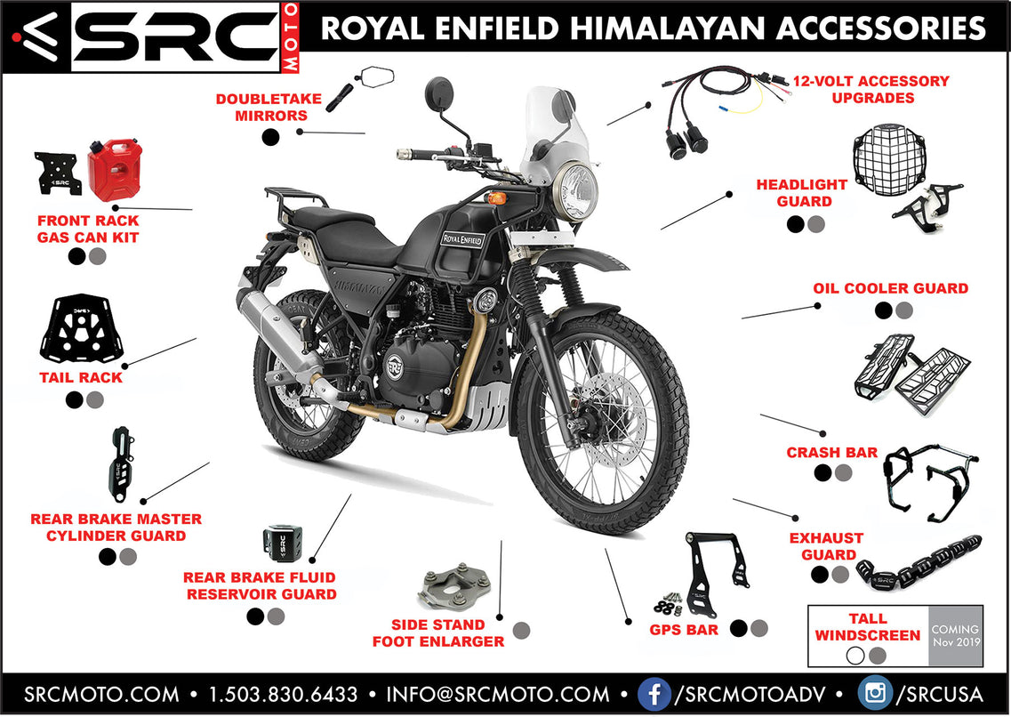 Headlight Guard Royal Enfield Himalayan Src Moto