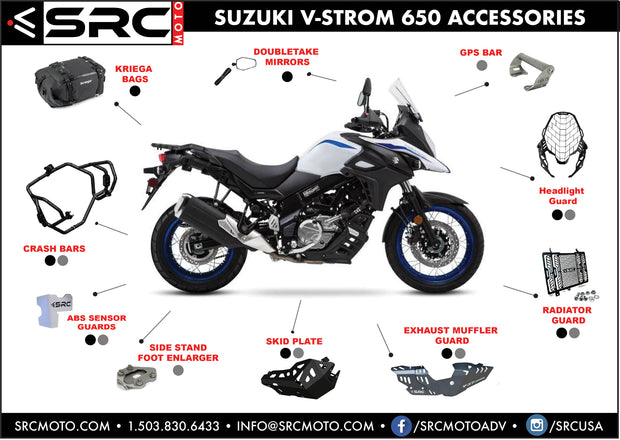 店内全品ﾎﾟｲﾝﾄ2倍!! SUZUKI Vストローム650 ステータセット 新品未使用