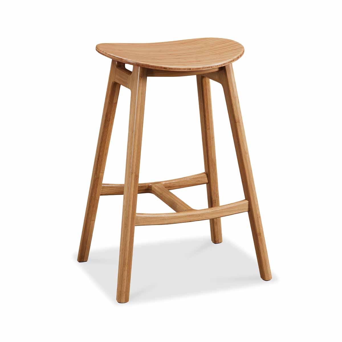 timber and metal stools