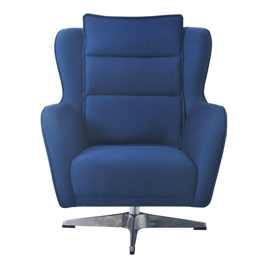 modern blue recliner