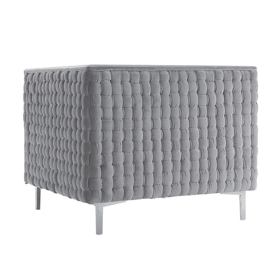 sal grey woven chair