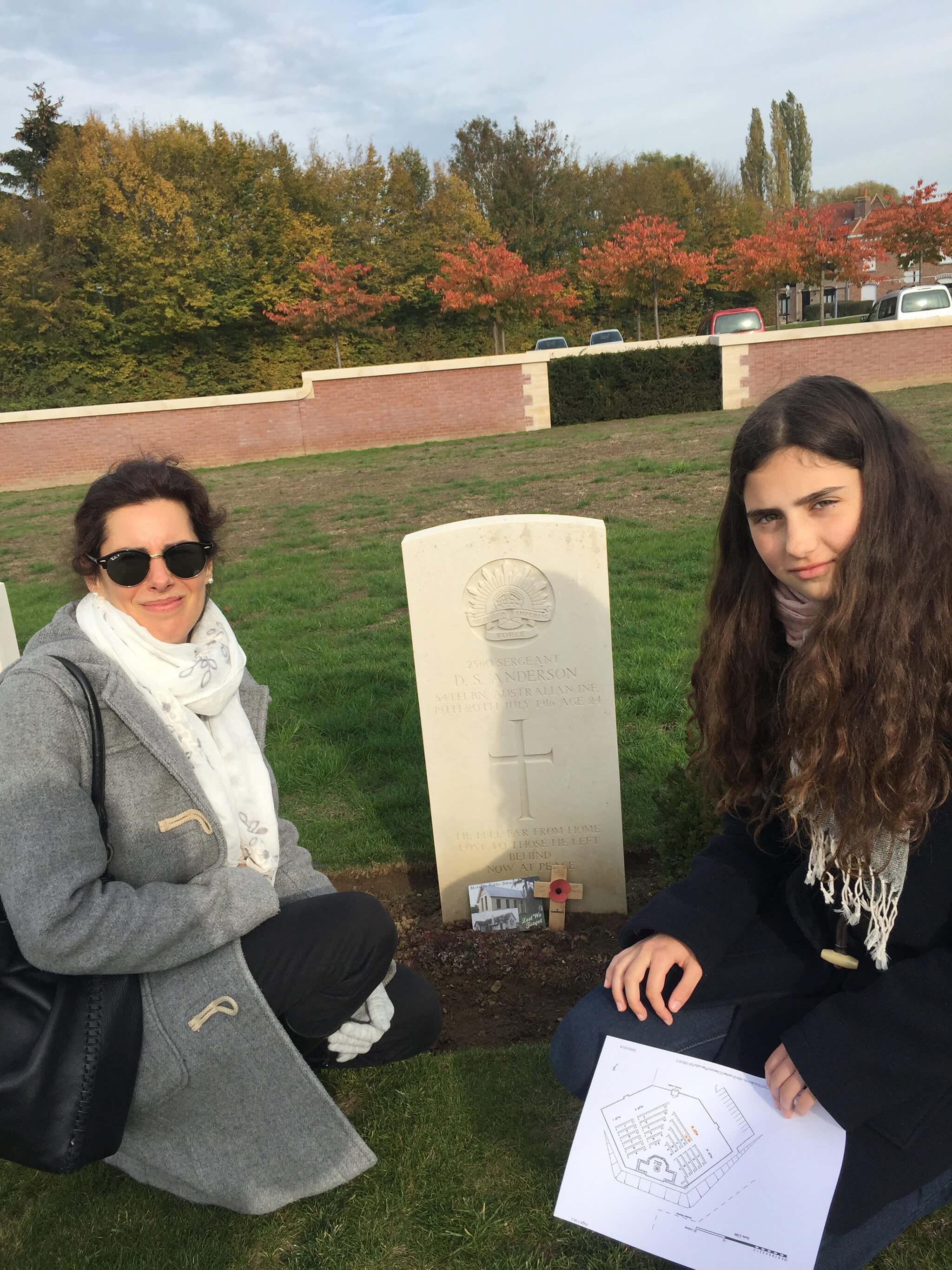 Margarita and her mother Natalia on their trip to the Western Front