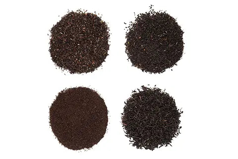 A selection of black tea blends