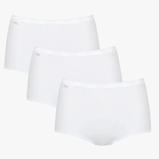Sloggi-Ladies Control Maxi Briefs-2 Pair Pack-94% Cotton-White – Whites of  Kent Ltd