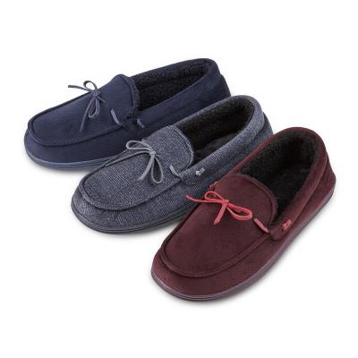 totes isotoner mens moccasin slippers