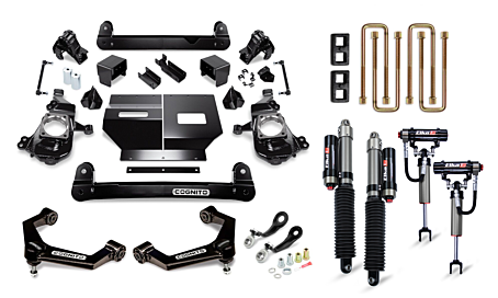 cognitomotorsports 3” Elite Performance kit with 2.5 Adjustable Fox Shocks  are one way to increase performance in your 2020+ GM withou