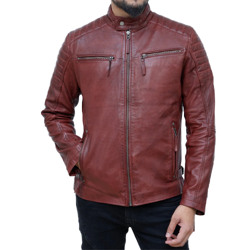 Burgundy Leather Jackets: Bold and Daring