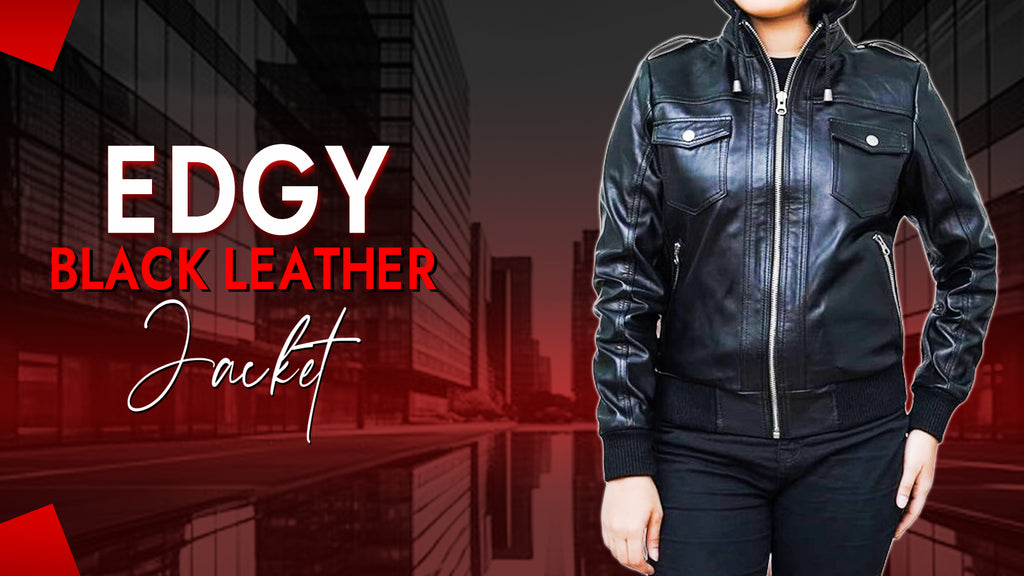 Edgy Black Leather Jacket