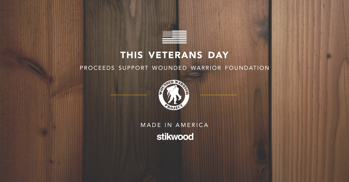 Stikwood Veterans Day Sale to Support Wounded Warrior Project