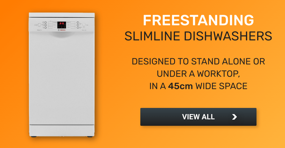 freestanding slimline dishwasher