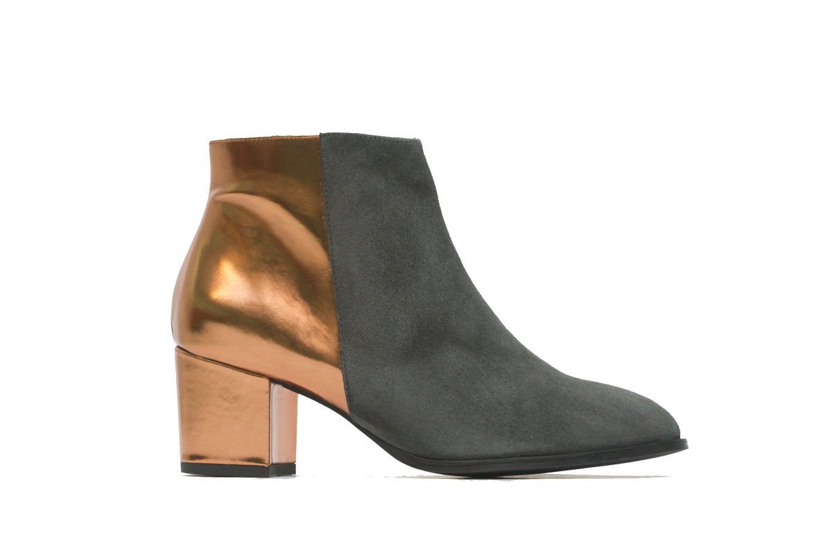 rust suede ankle boots