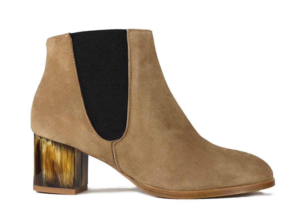 camel suede ankle boots