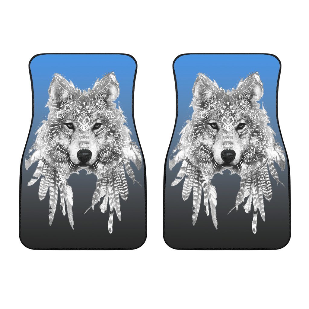 Spirit Animal Wolf Car Floor Mats Dusty Berries