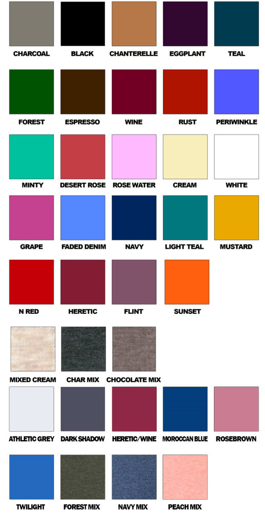 Eco Colors Color Chart