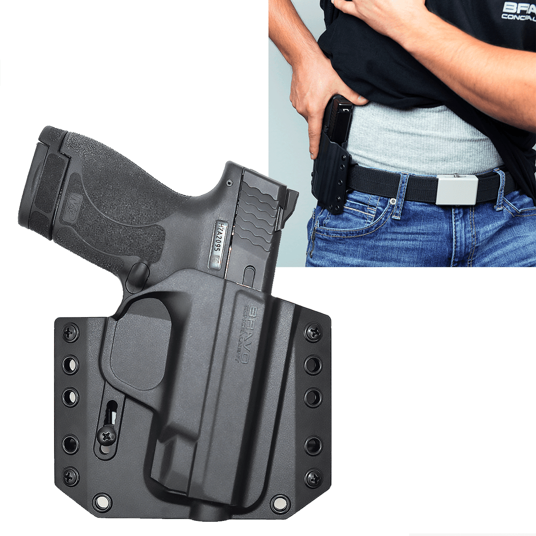 S W M P Shield 9 Holster Owb Concealed Carry Holster Bravo Concealment