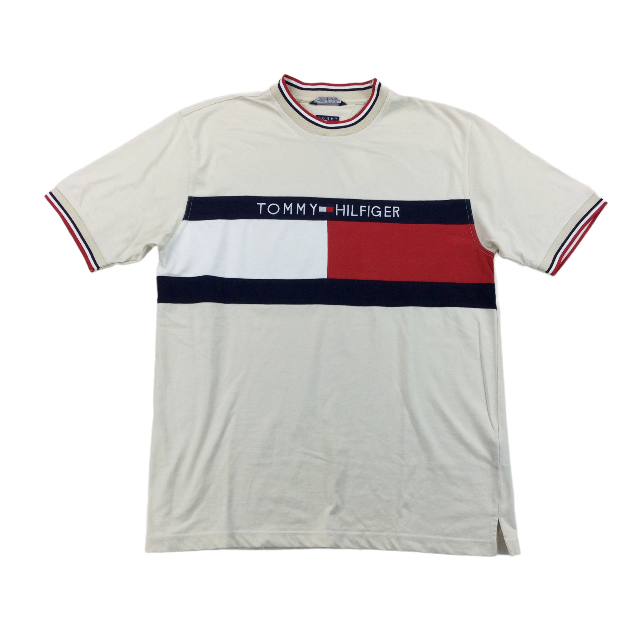 Depressie Hassy gesloten Tommy Hilfiger 90s Spellout T-Shirt - XL | Premium Vintage