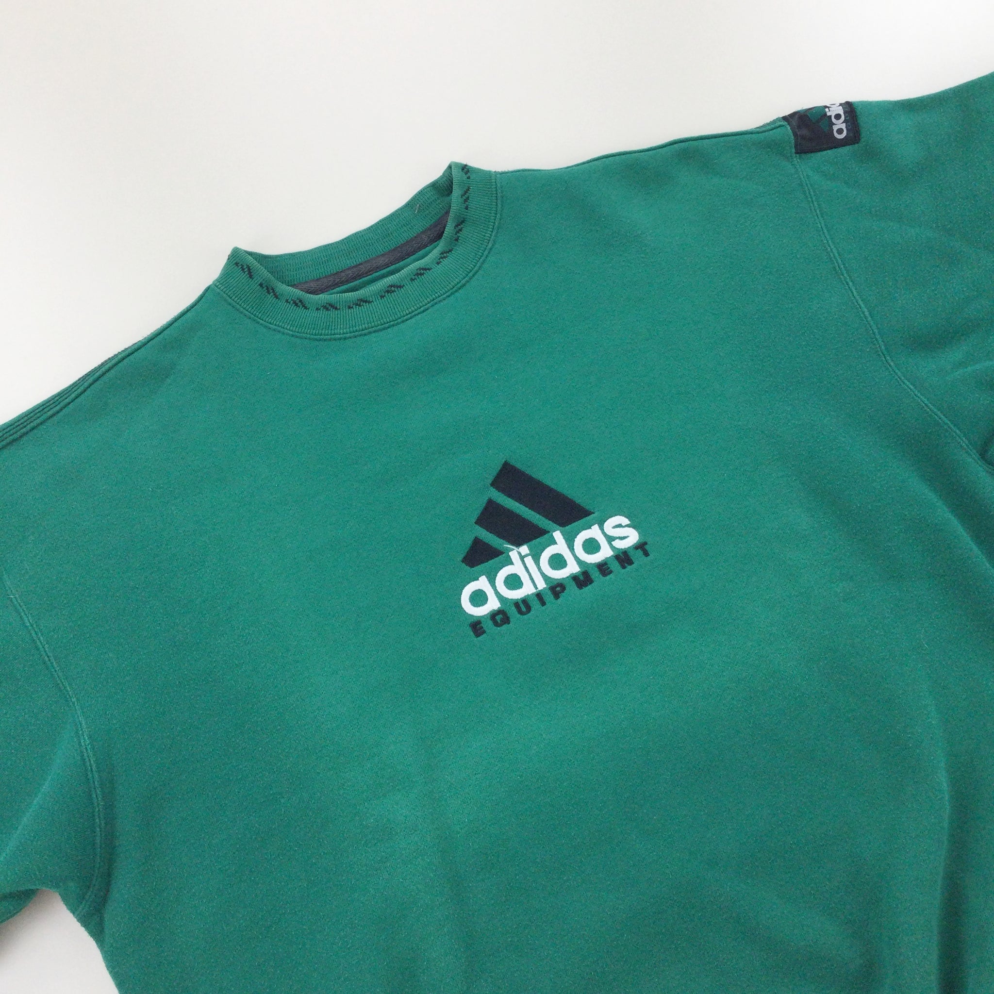 limpiador Aclarar Hacia arriba Adidas Equipment 90s Sweatshirt - Small | Premium Vintage