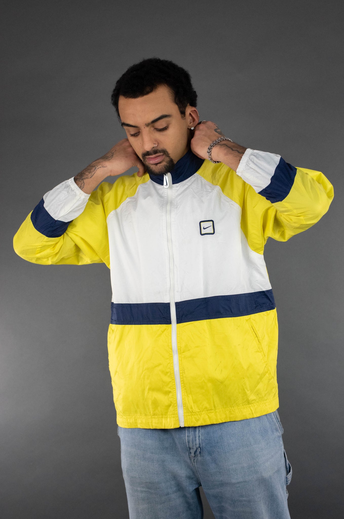 nike swoosh jacket yellow