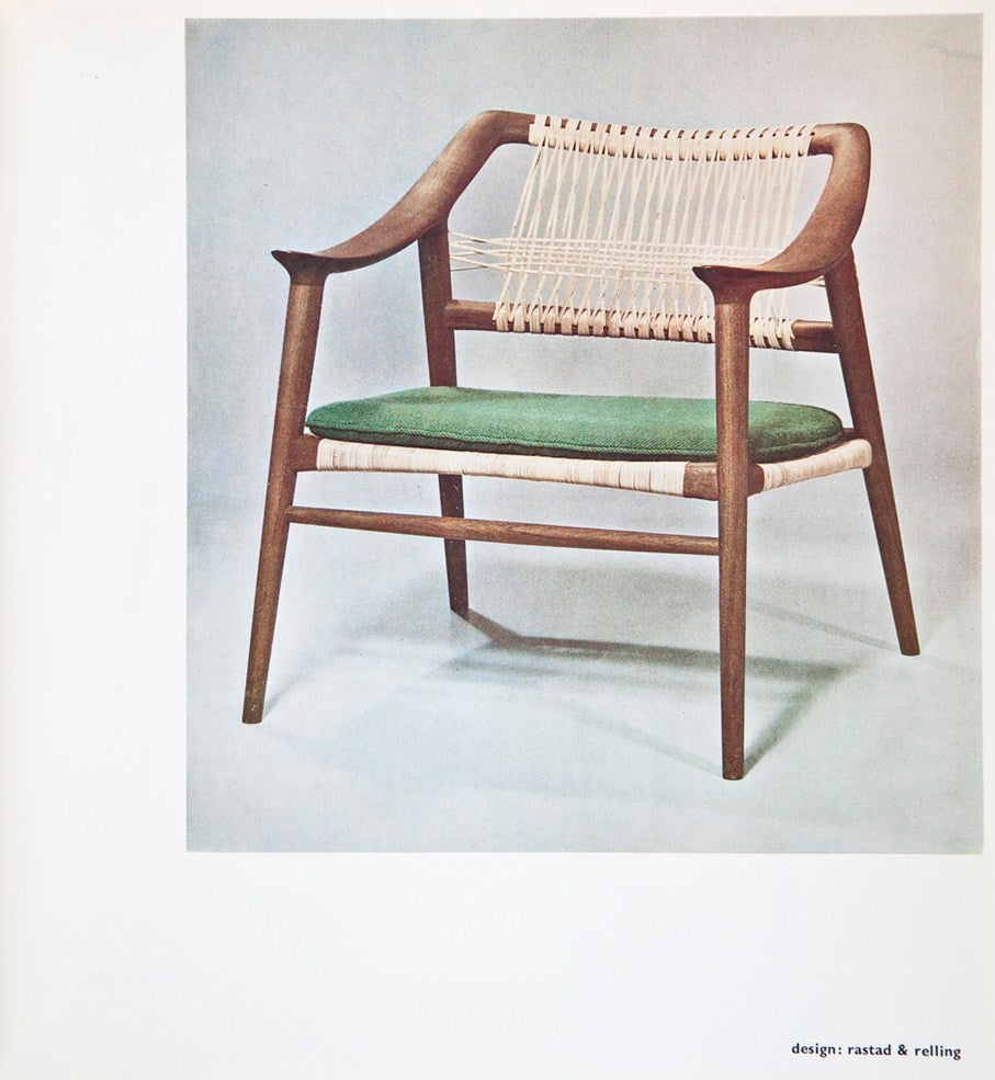 Norwegian Bambi chair in cane and teak