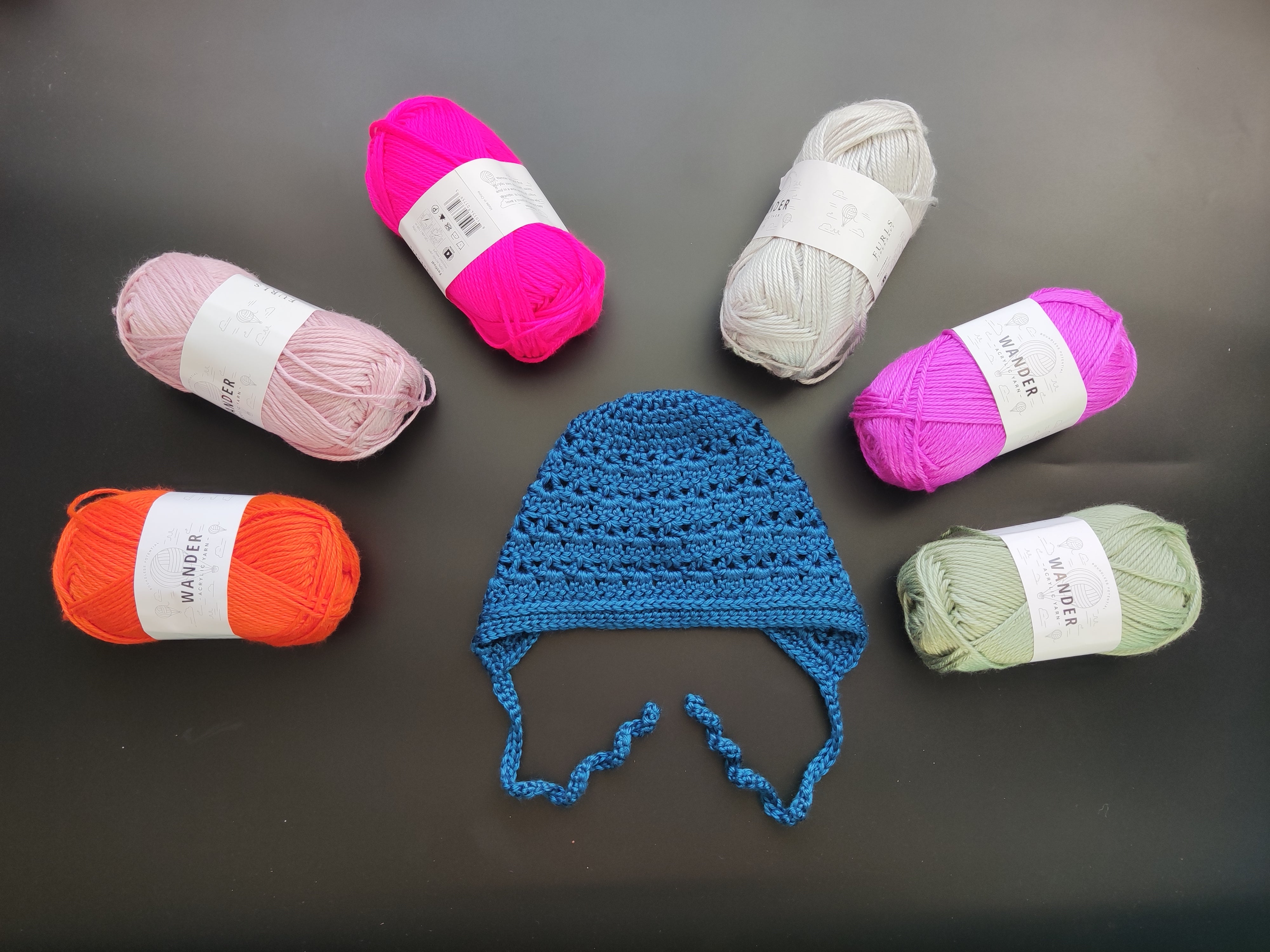 Crochet Baby Bonnet by Fosbas Designs