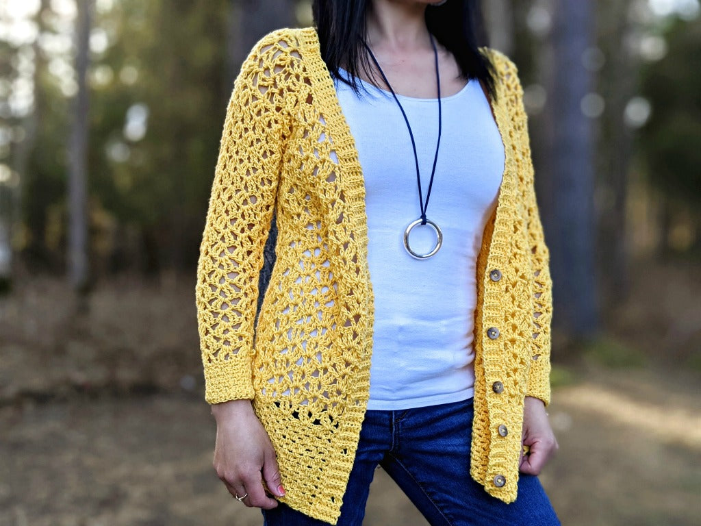 Free Crochet Lace Cardigan Pattern- Addy Cardigan – FurlsCrochet