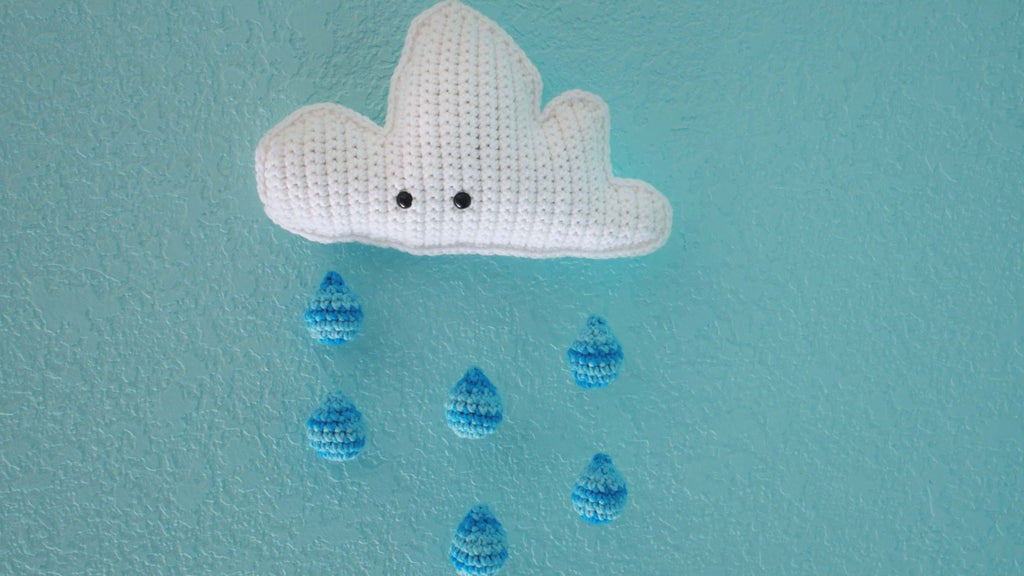 rain cloud amigurumi crochet pattern