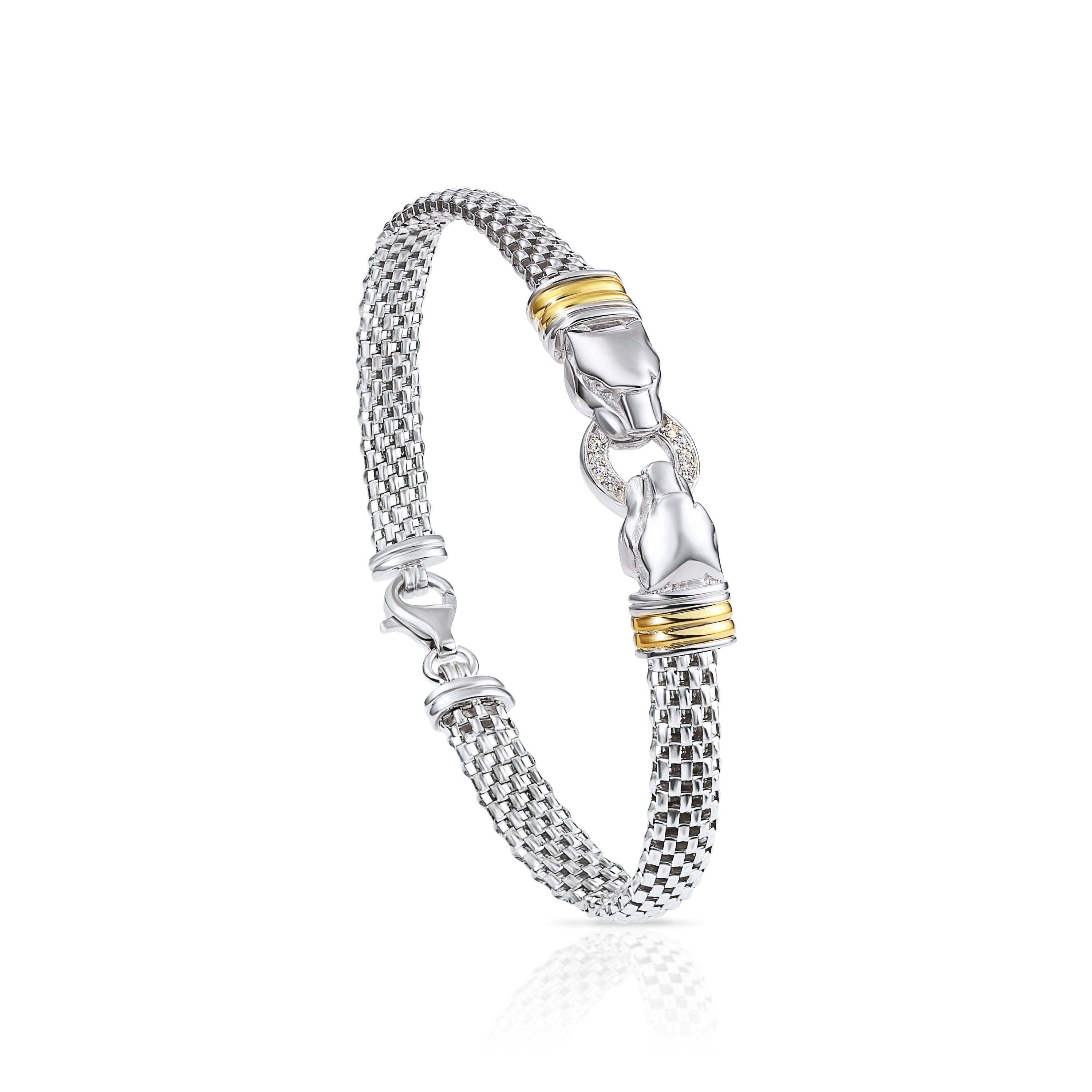 22K Gold Jaguar Bracelet (27.85G) - Queen of Hearts Jewelry