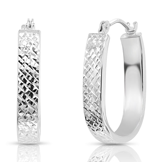 14k White Gold Classic Solitaire Stud Earrings, Screwback – Tilo